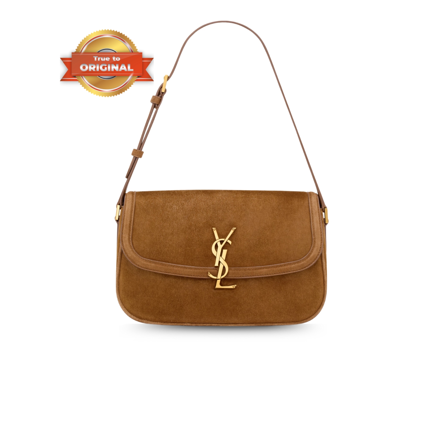 [True-to-ORIGINAL] Sa1nt Lau*nt Solferino Medium Caramel Cognac For Women 24.5cm/9.6in 8323301U80W2916