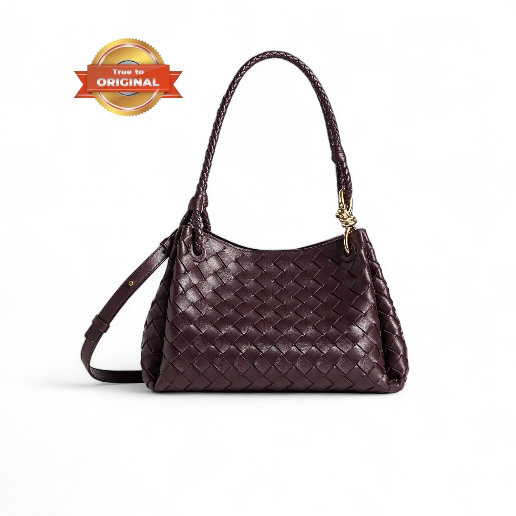 [True-to-ORIGINAL] B0tt*ga Ven*ta Medium Parachute Dark Barolo For Women 29.5cm/11.6in 835921VCPPT2264