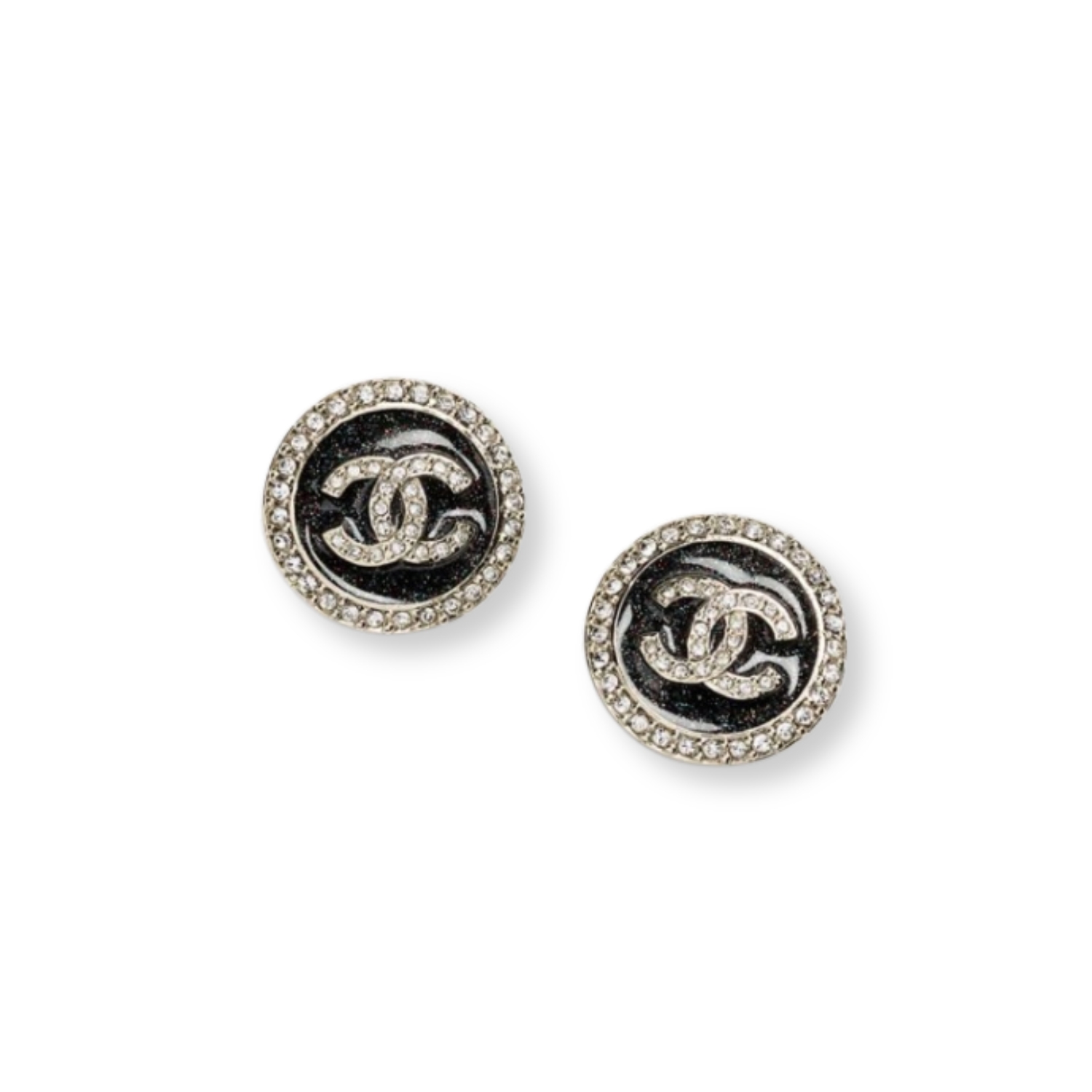 Ch**el Stud Earrings Black For Women ABG409-B21903-U3573