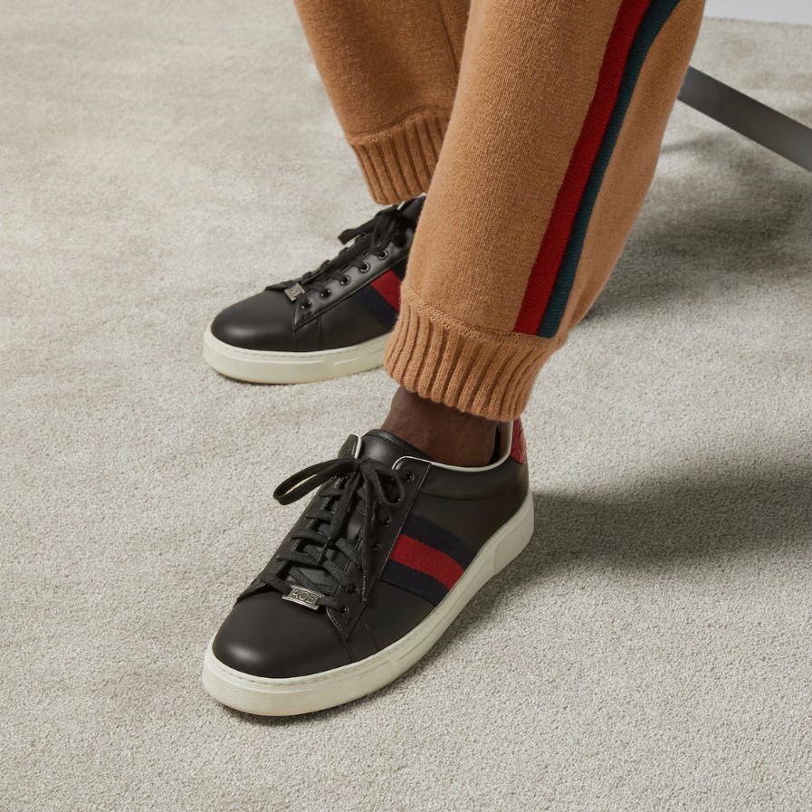 Gvc*1 Ace Sneaker With Web Black For Men 757892 AACAG 1096