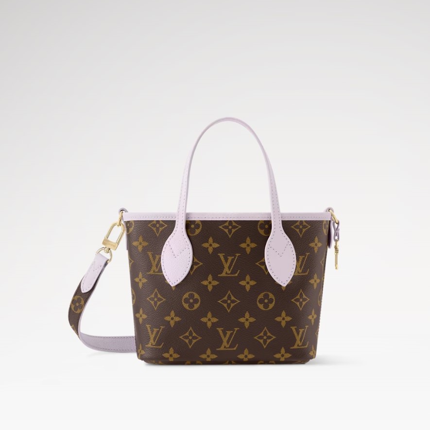 [True-to-ORIGINAL] L0vis Vvtt0n Neverfull Bandoulière Inside Out BB Misty Lilac For Women 26cm/10.4in M25656