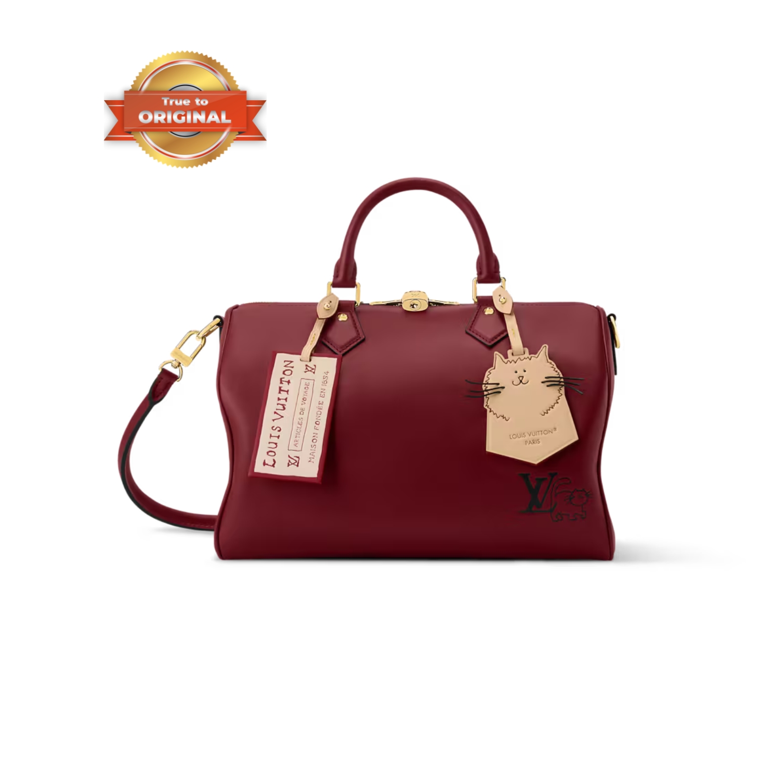 [True-to-ORIGINAL] L0vis Vvtt0n Speedy Soft 30 Plum For Women 30cm/11.8in M25766