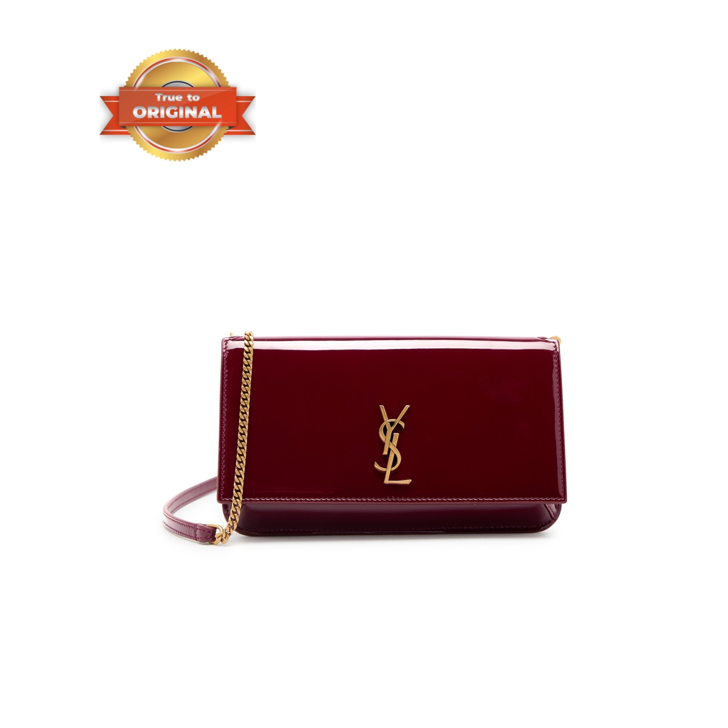 [True-to-ORIGINAL] Sa1nt Lau*nt Cassandre Phone Holder Burgundy For Women 18cm/7in 808702BMIIW6259