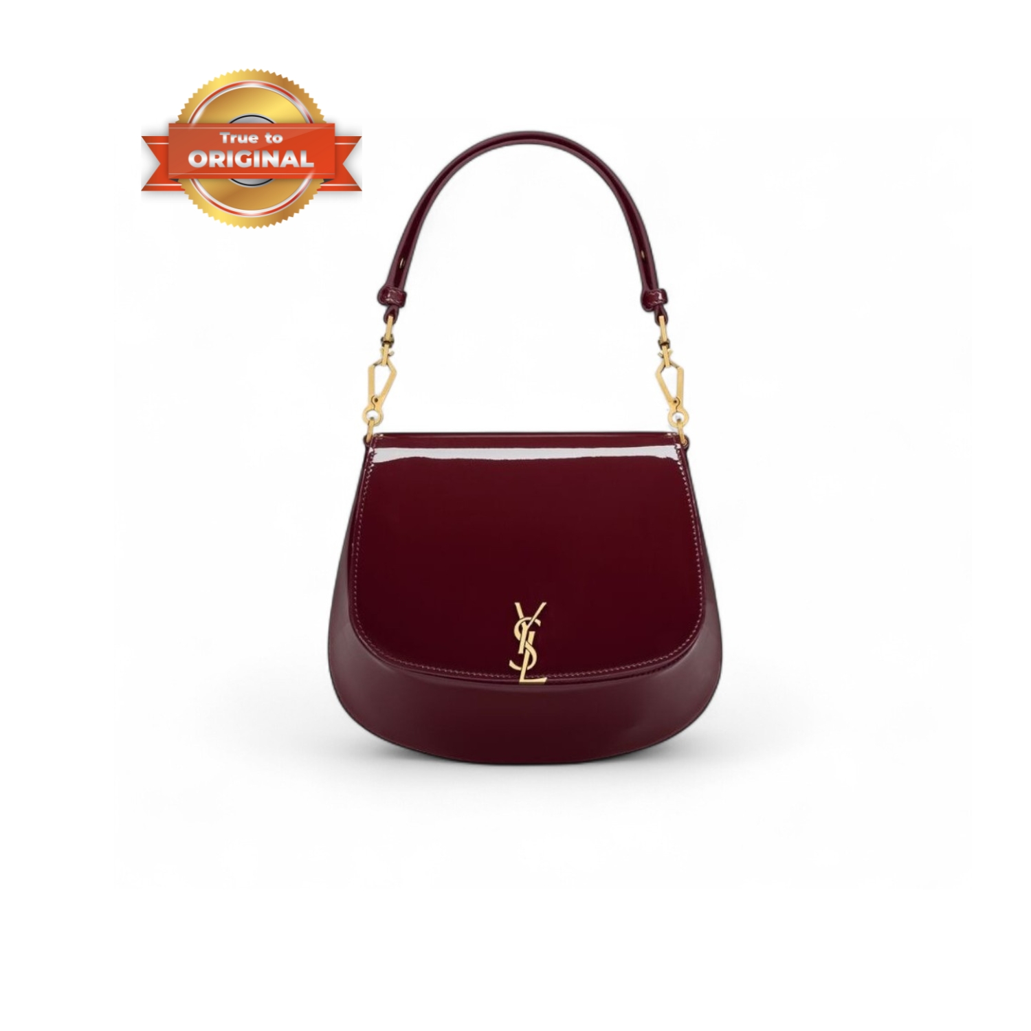 [True-to-ORIGINAL] Sa1nt Lau*nt Mini Voltaire Top Handle Bag Dark Red Wine For Women 17.5cm/6.9in 800846BMIIW6413