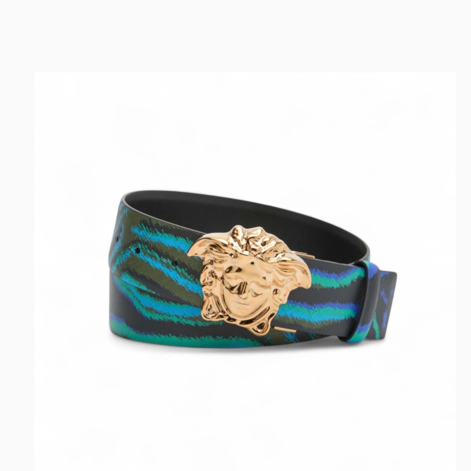 Versace Medusa Medium Leather Belt Multicolor 3cm For Men