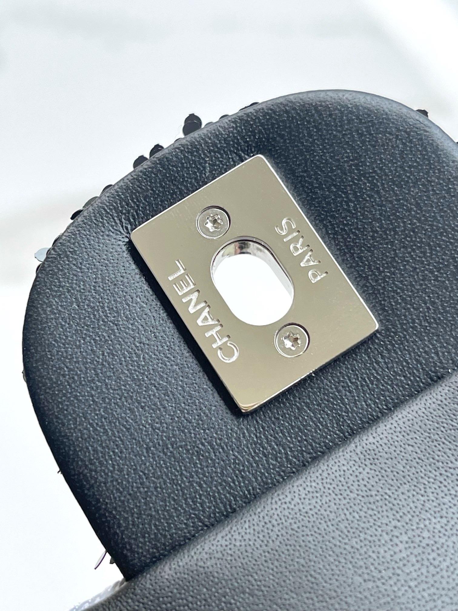 [True-to-ORIGINAL] Ch**el Sequin Bow Mini Flap Bag Black For Women 7.9in/20cm