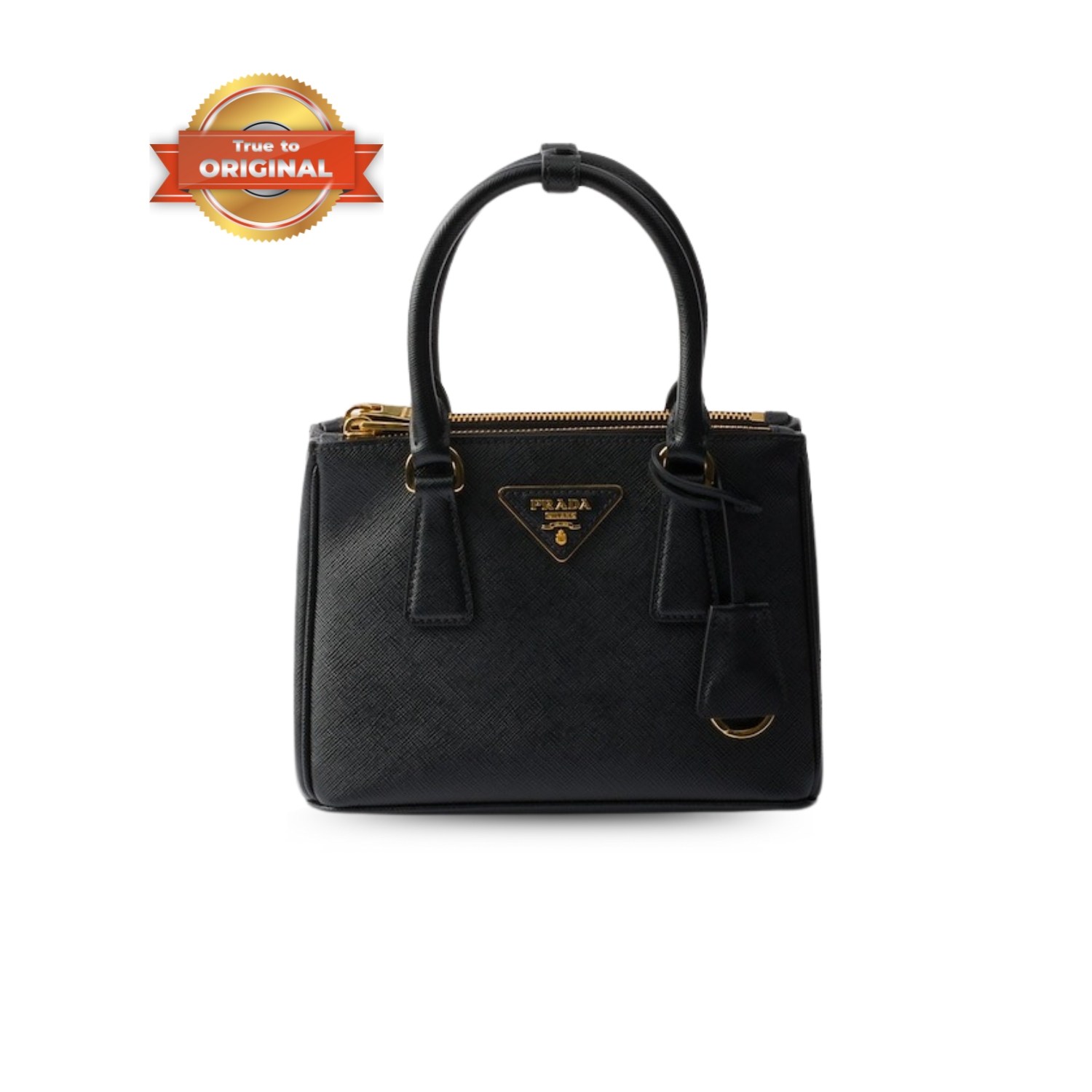 [True-to-ORIGINAL] Pra*a Galleria Saffiano Mini Bag Black For Women 7.8in/20cm 1BA906_NZV_F0002_V_EOM