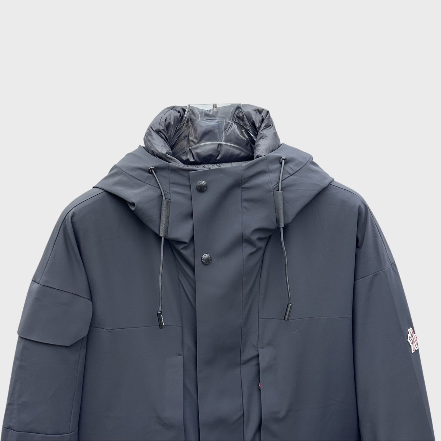 Moncler Technical Hooded Jacket Black For Men