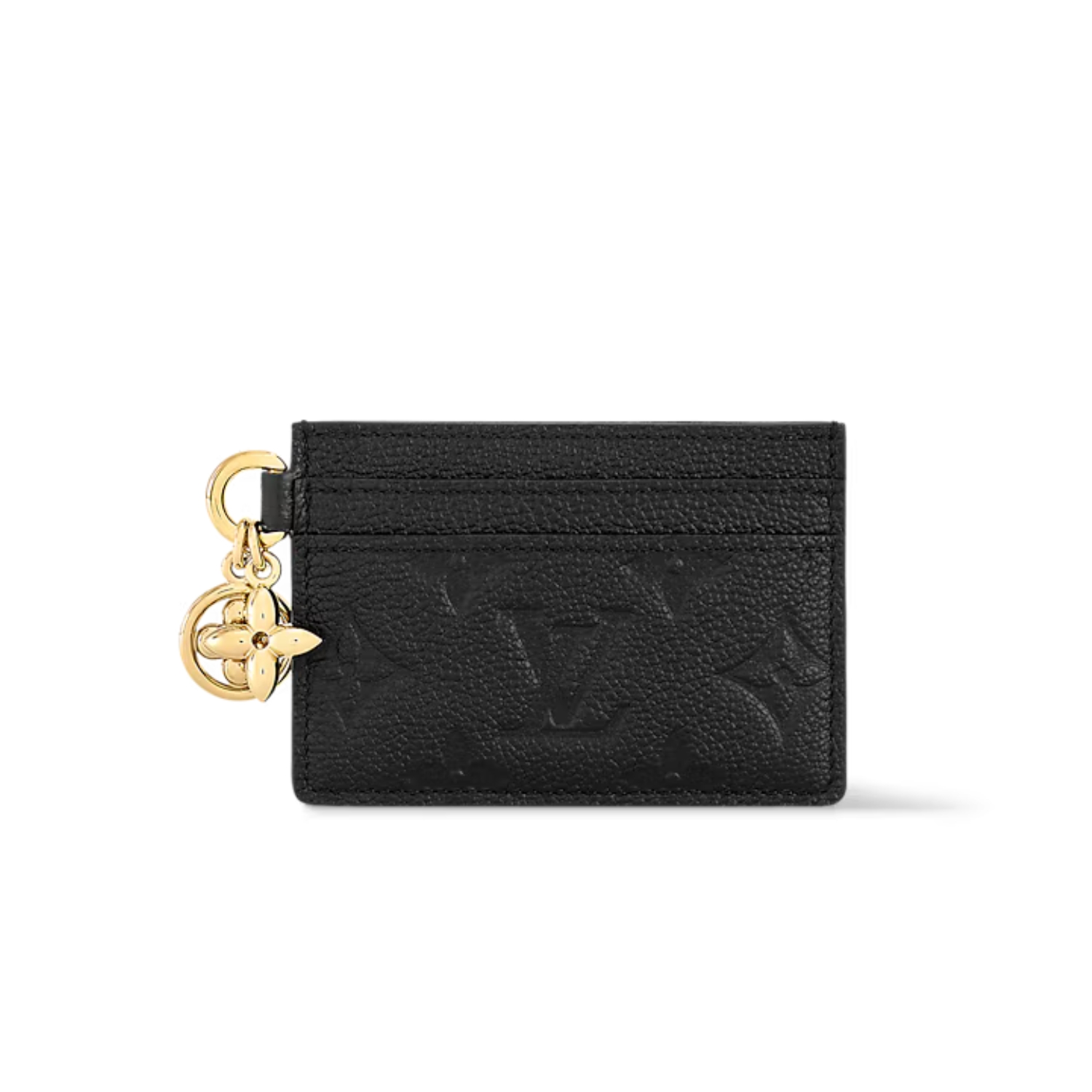 L0vis Vvtt0n LV Charms Card Holder Black For Women 4in/10cm M82132