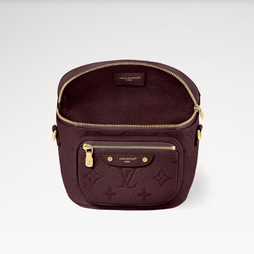 [True-to-ORIGINAL] L0vis Vvtt0n Mini Bumbag Garnet Red For Women 6.7in/17cm M25905