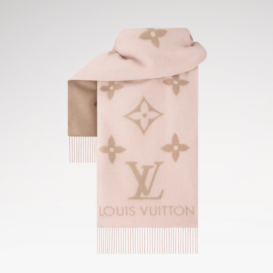 L0vis Vvtt0n Reykjavik Scarf Beige Rose For Women 74.8in/190cm M78908