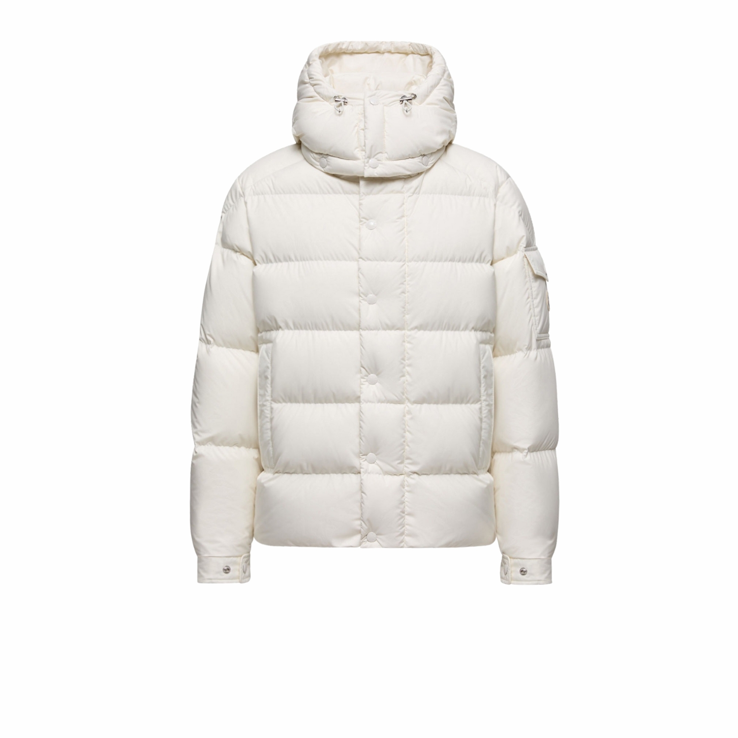 Moncler Maya 70 Hooded Short Down Jacket White For Women K20931A0010254A81