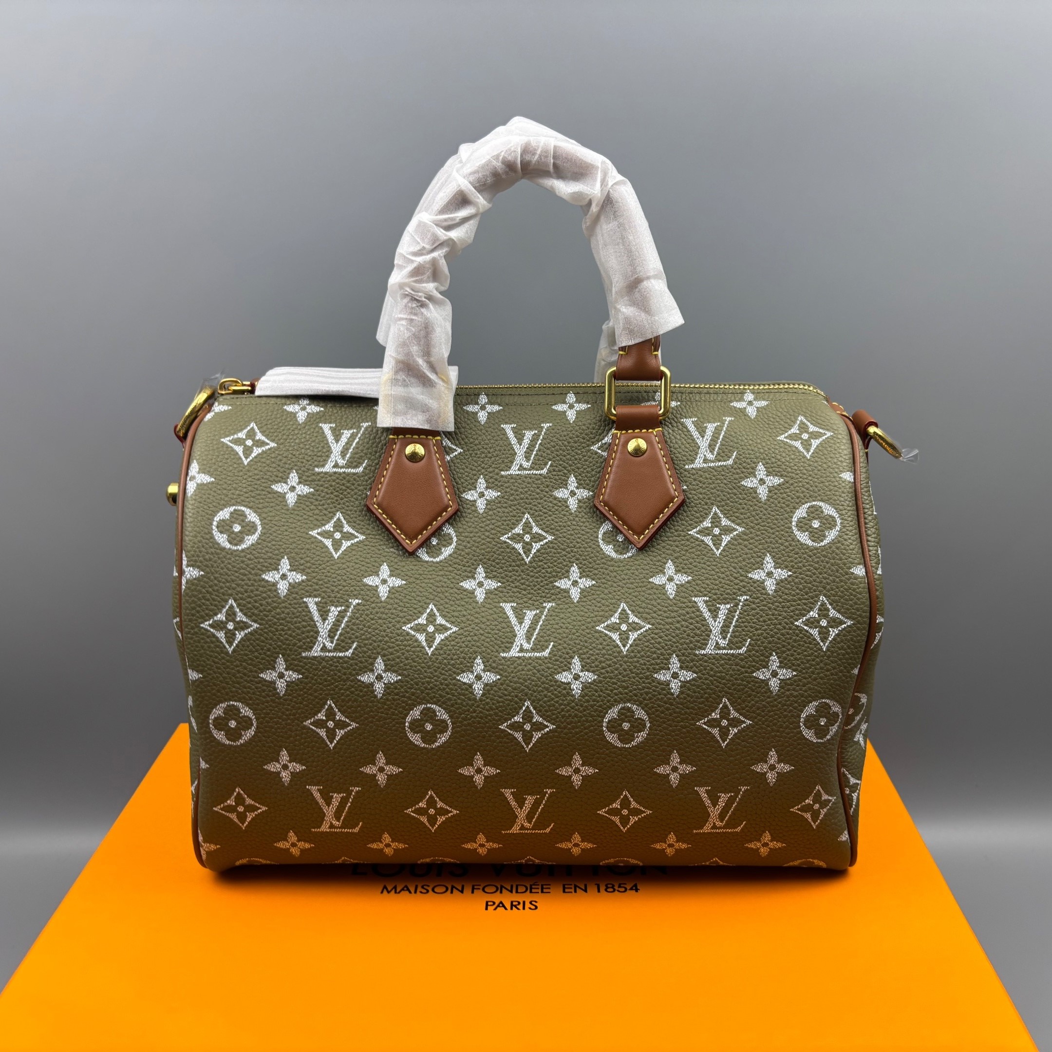 [True-to-ORIGINAL] L0vis Vvtt0n Speedy P9 Bandoulière 30 Green Sancha For Men 11.8in/30cm M15241