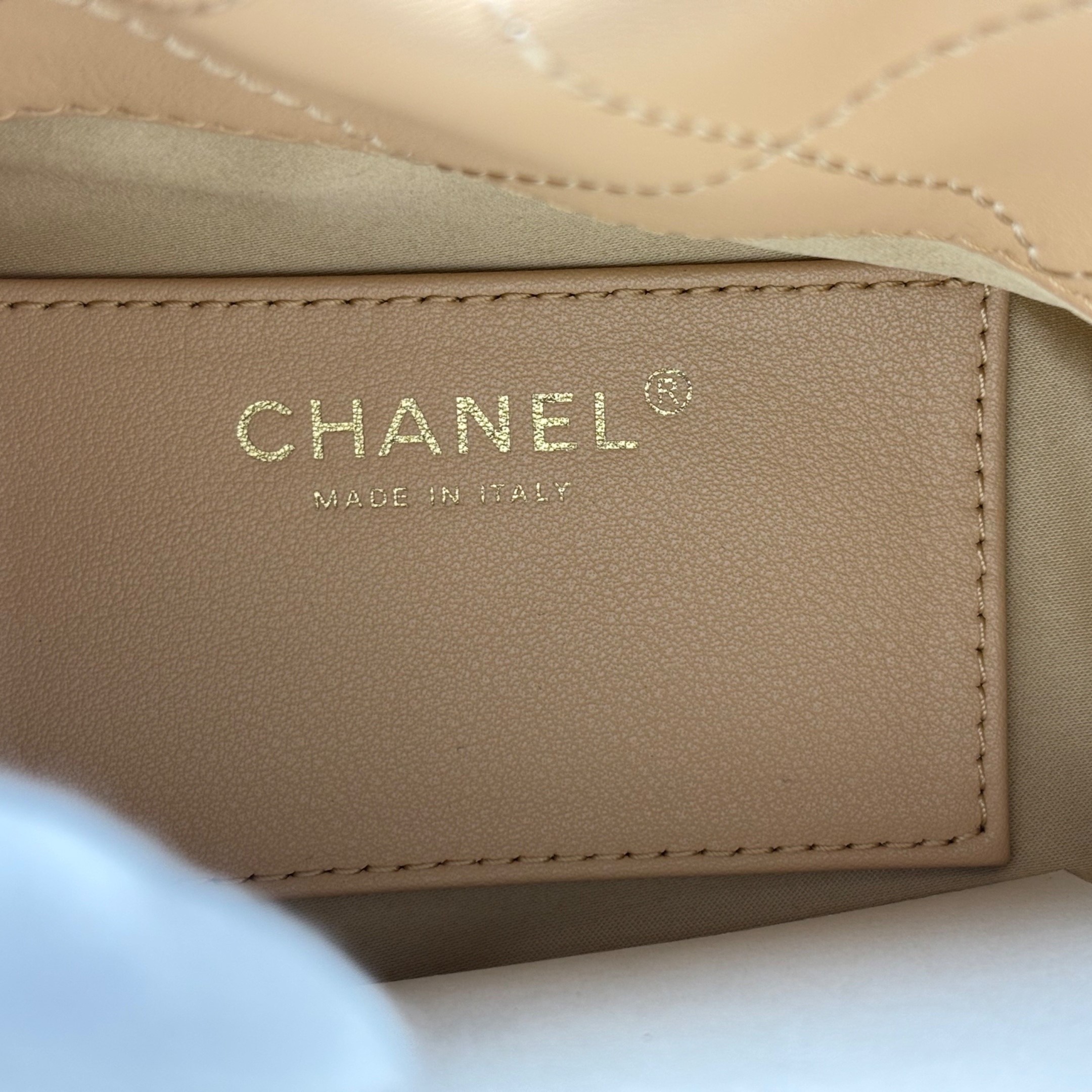 Ch**el Hobo Handbag Beige For Women 9.4in/24cm AS5976-B22897-U4531