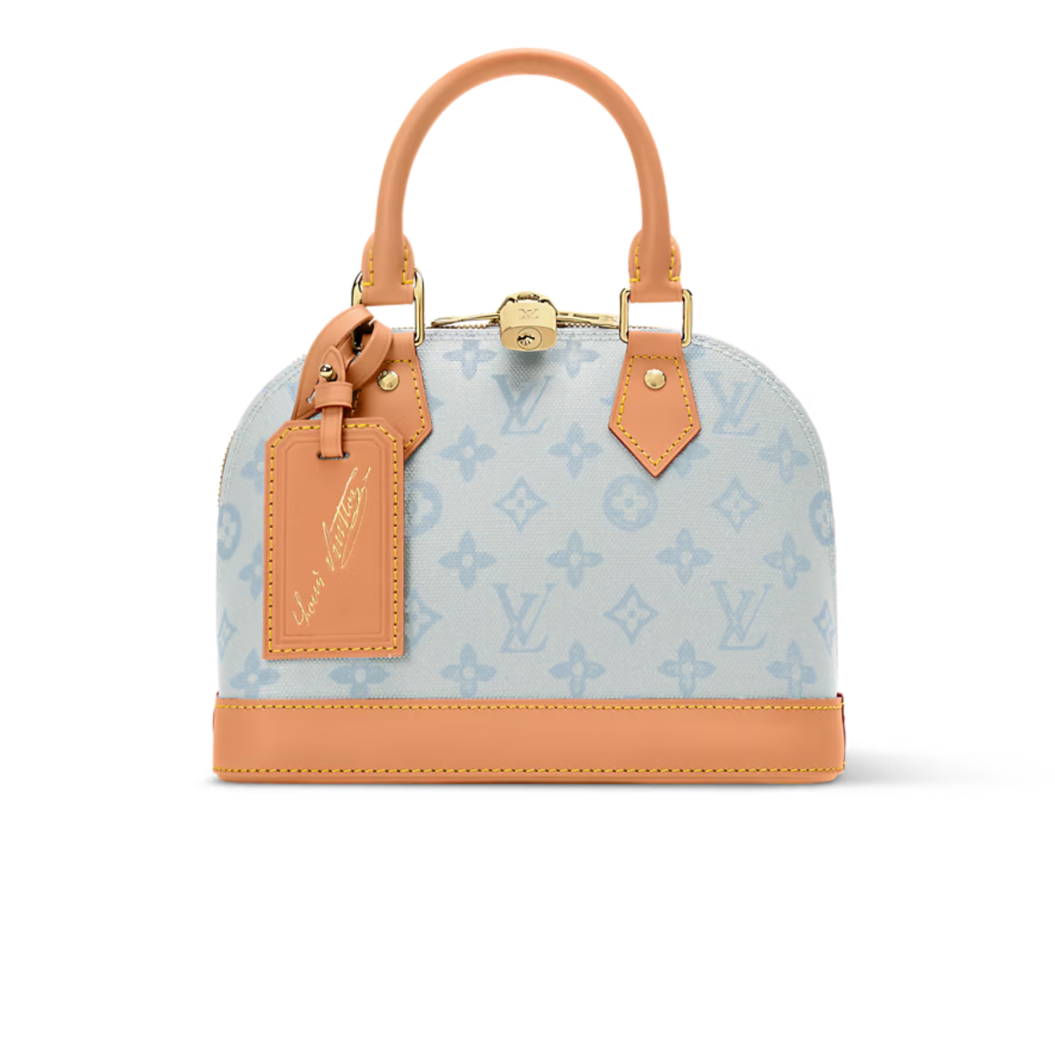 L0vis Vvtt0n Alma BB Monogram Origine Bleu Courrier For Women 9.4in/24cm M27526