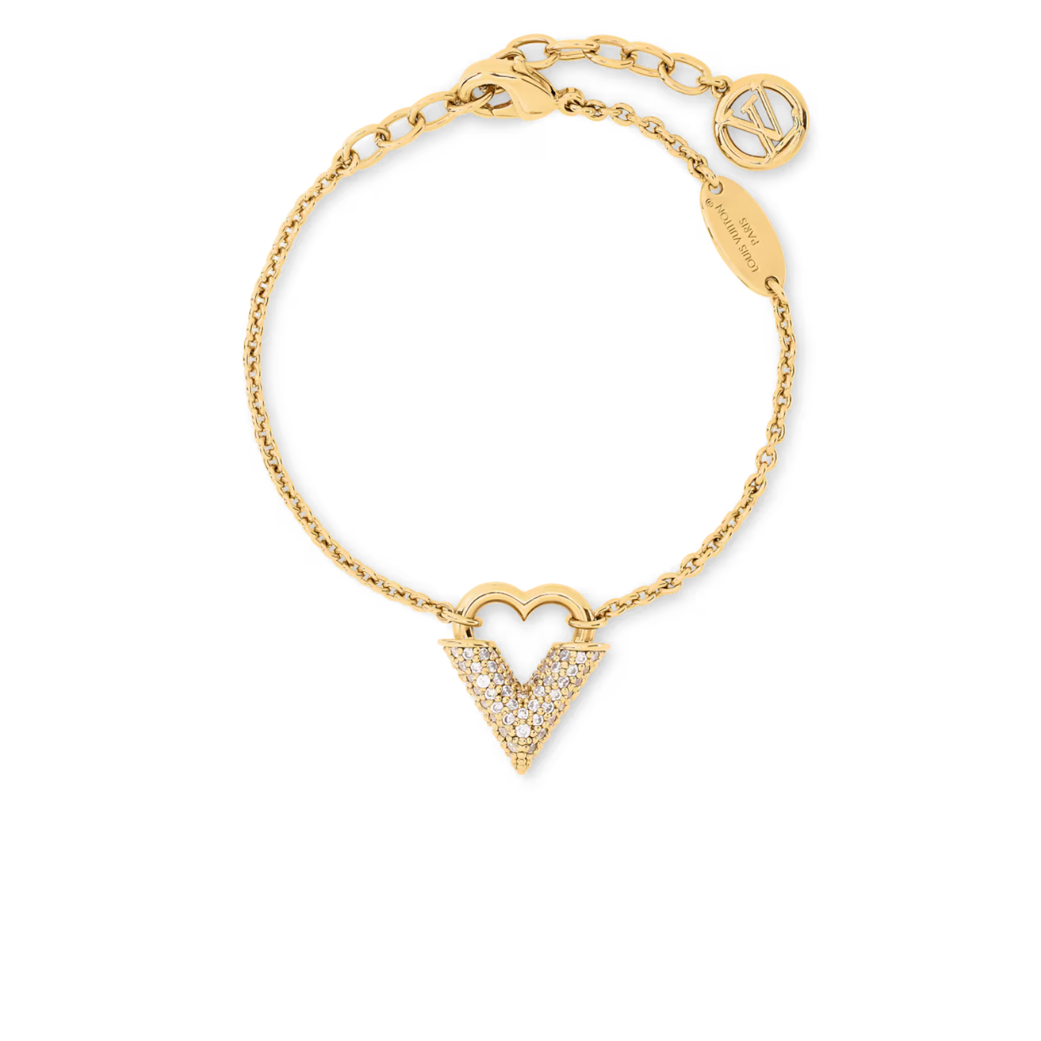 L0vis Vvtt0n Essential Love Bracelet Yellow Gold Hardware For Women M1870A