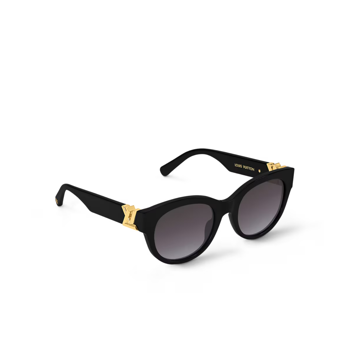 L0vis Vvtt0n LV GO-14 Round Sunglasses Black For Women Z2378E