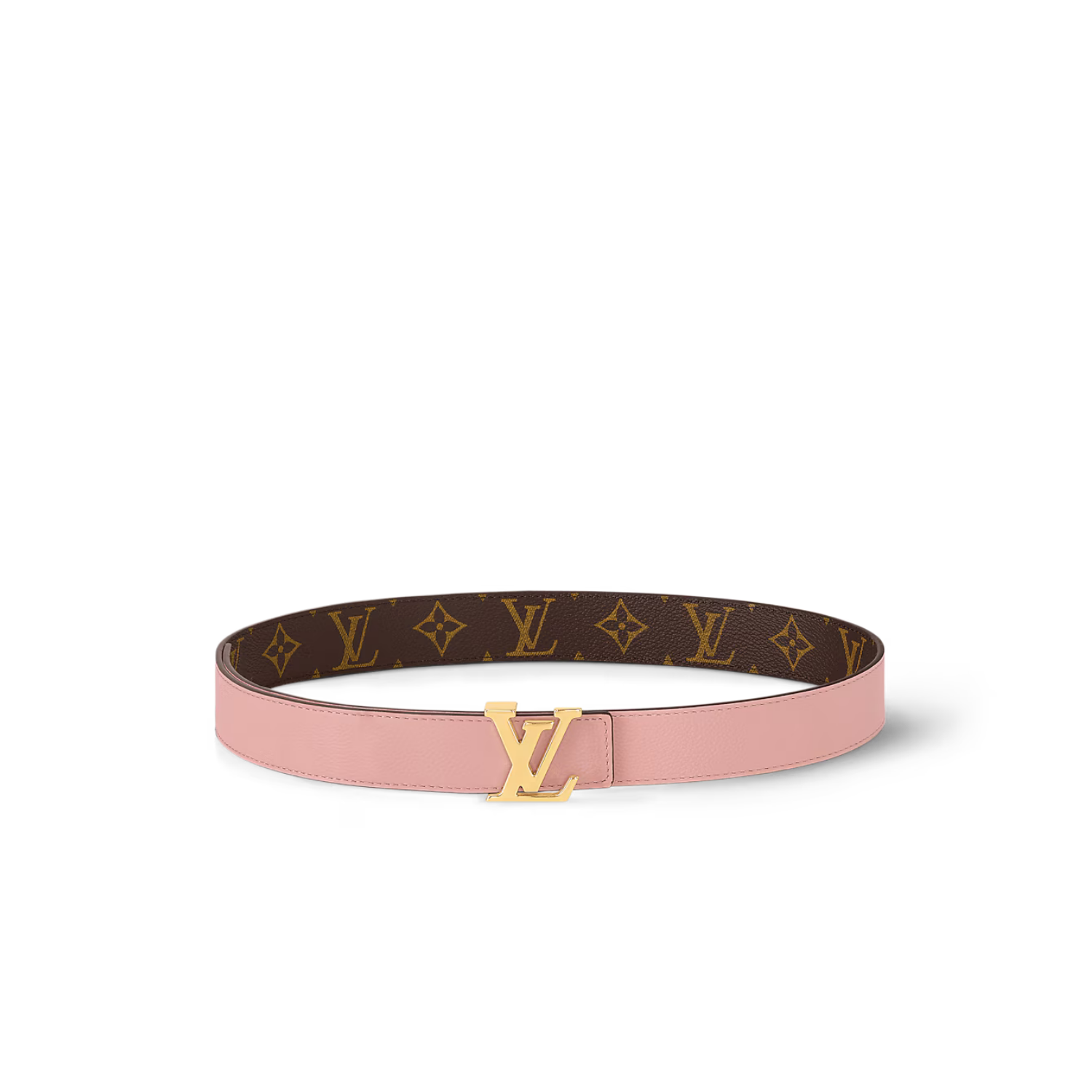 L0vis Vvtt0n LV Initiales 30mm Reversible Belt Rose Poudre For Women M0321V