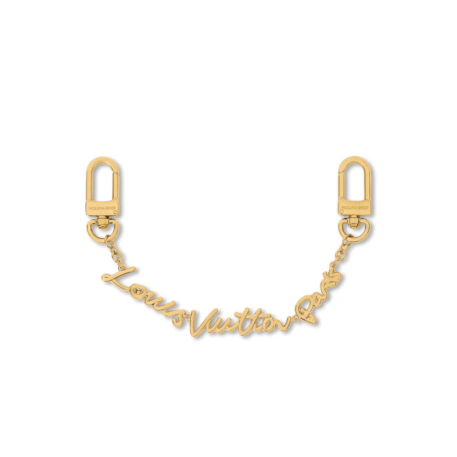 L0vis Vvtt0n LV Script Chain Bag Charm Gold Hardware For Women M03473