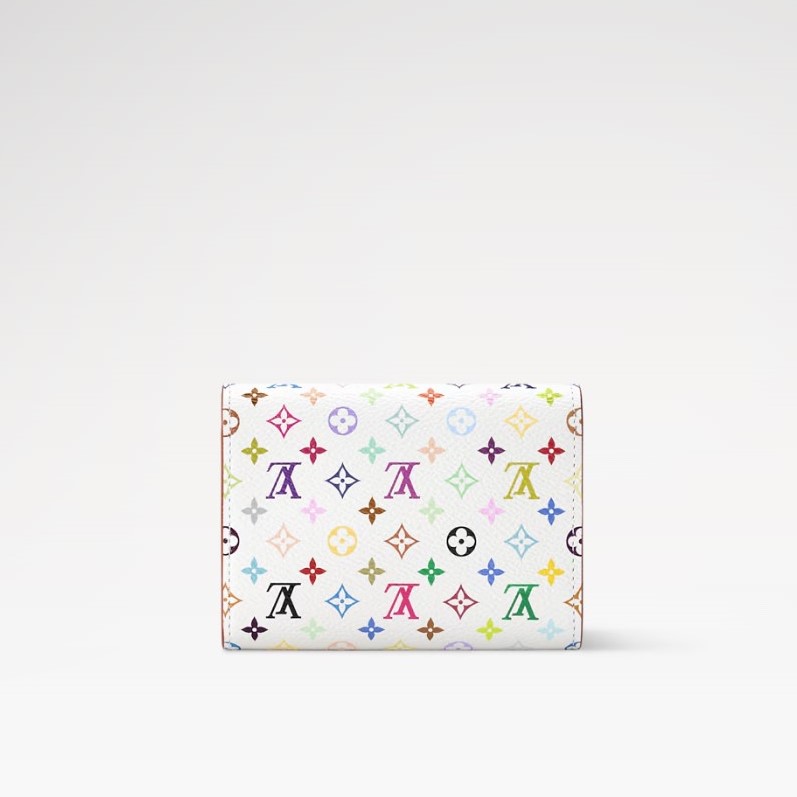 L0vis Vvtt0n LV x TM Victorine Wallet 4.7in/ 12cm Multicolor Gold Hardware For Women M28387