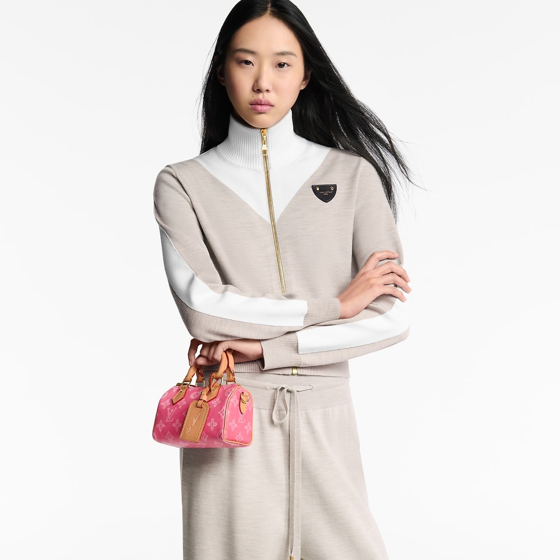 L0vis Vvtt0n Nano Speedy Monogram Origine Rose Ruban For Women 6.3in/16cm M28322