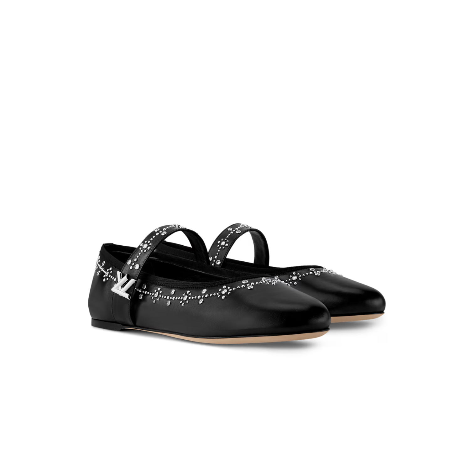 L0vis Vvtt0n Romy Flat Ballerina Black For Women 1AIBWJ