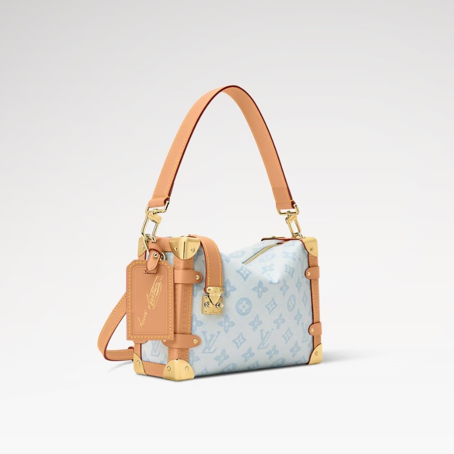 L0vis Vvtt0n Side Trunk MM Monogram Origine Bleu Courrier For Women 9.4in/24cm M27891