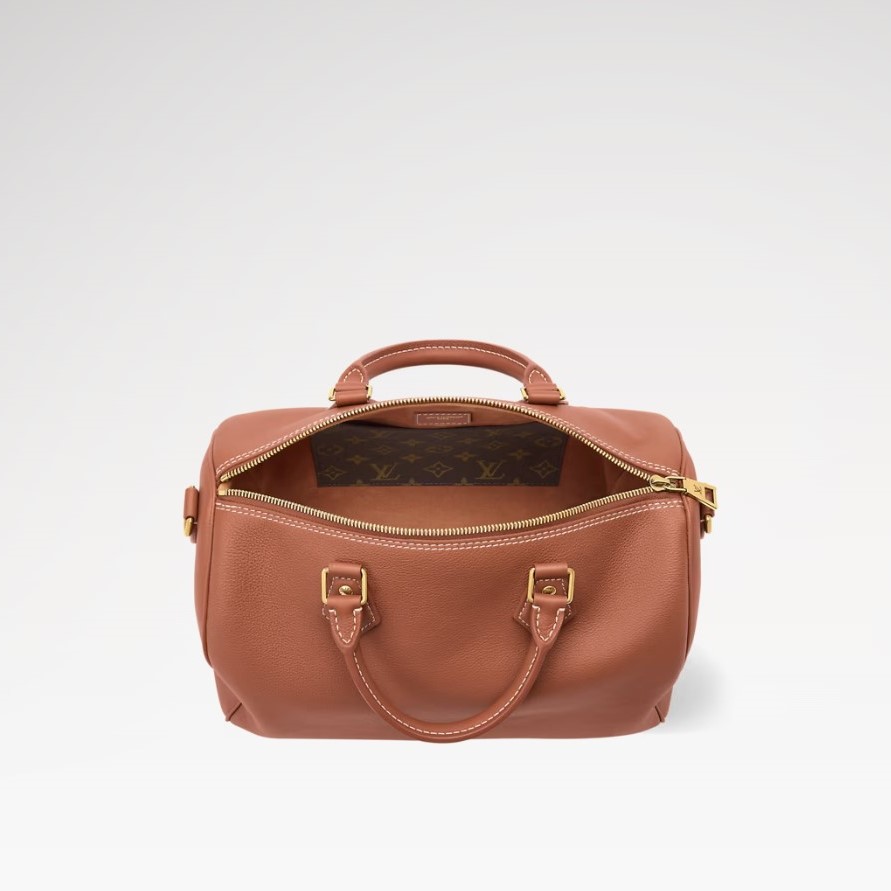 L0vis Vvtt0n Speedy Soft 30 Low Key Cognac For Women 11.8in/30cm M24892