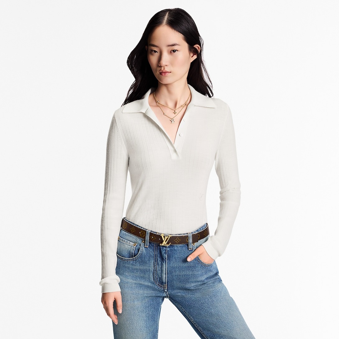 L0vis Vvtt0n Pretty LV 30mm Reversible Belt Beige For Women M8233W