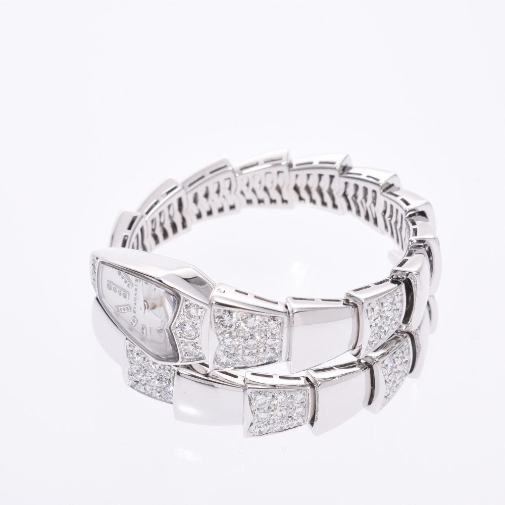 Bv1g*ai Serpenti Jewelry Watch Silver Toned White Dial 26mm For Women 101787