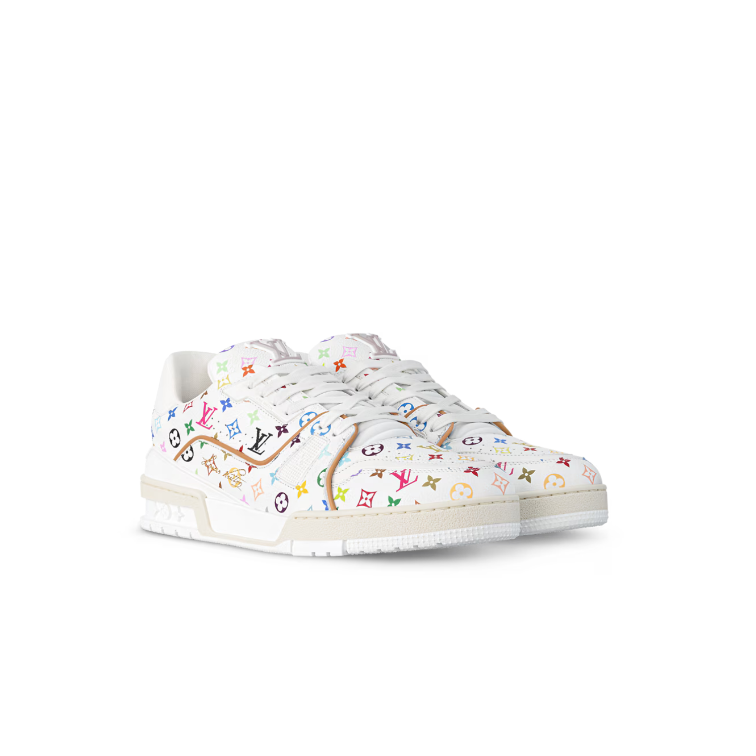 L0vis Vvtt0n LV x TM LV Trainer Sneakers White For Women 1AJQC9