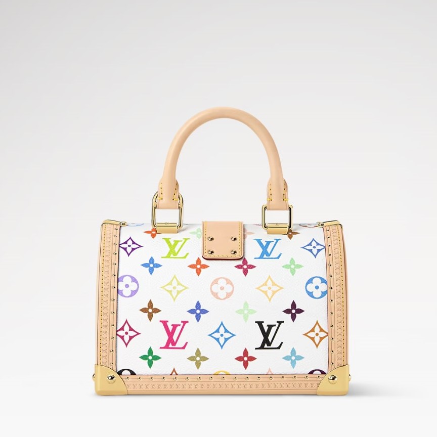 L0vis Vvtt0n LV x TM Speedy Trunk 20 Crossbody 8.3in/ 21cm Multicolored Gold Hardware For Women M27833