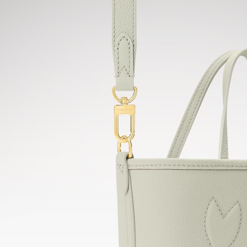L0vis Vvtt0n Neverfull Bandoulière Inside Out BB Tote Bag 10.4in/ 26cm Monogram Celadon Gold Hardware For Women M28236