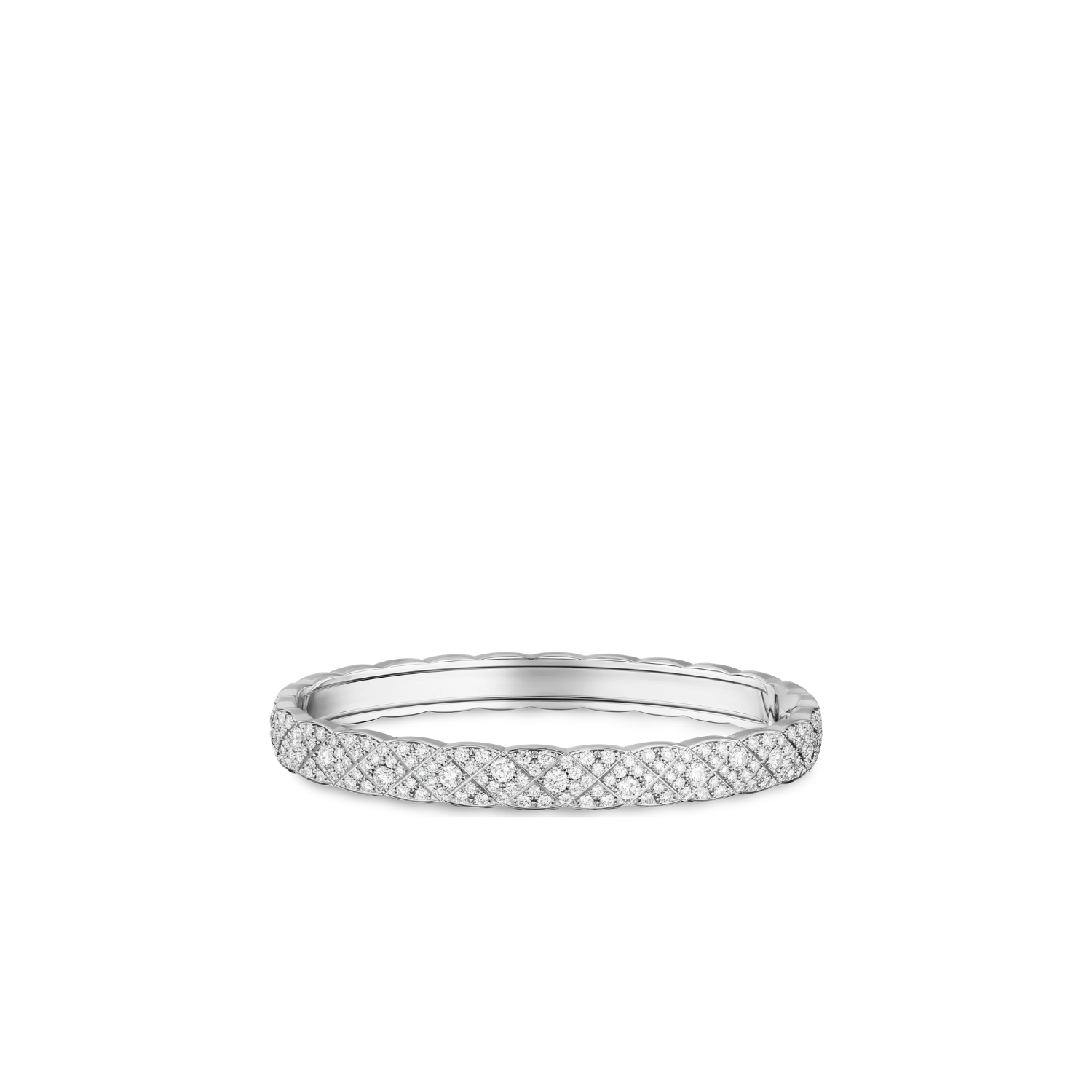 Ch**el Coco Crush Bracelet Silver Hardware For Women J13644