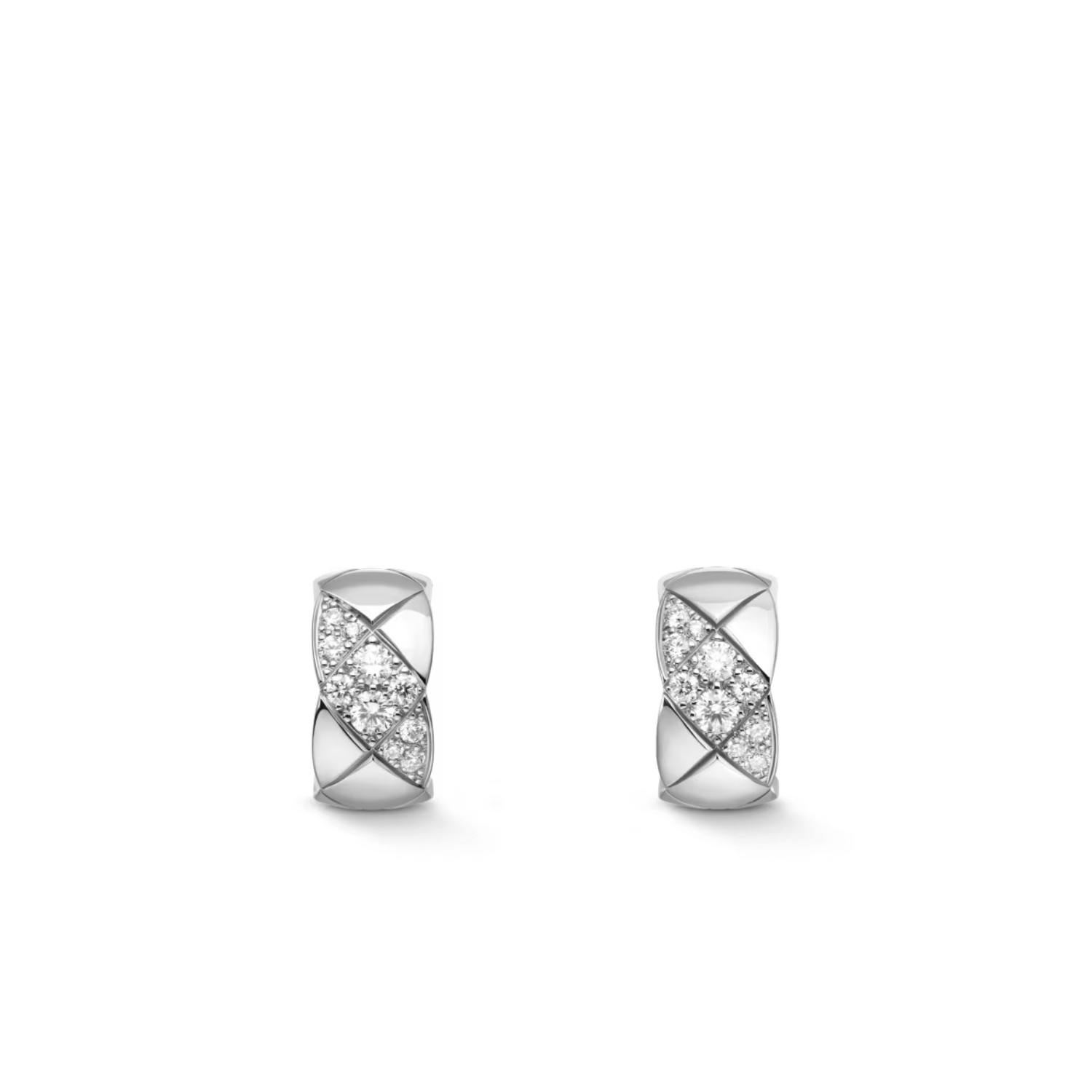 Ch**el Coco Crush Earrings Silver Hardware For Women J13709