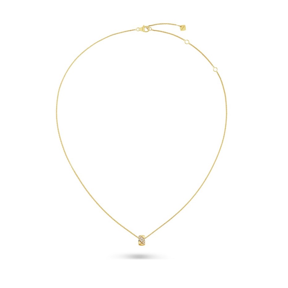 Ch**el Coco Crush Necklace Gold Hardware For Women J13707