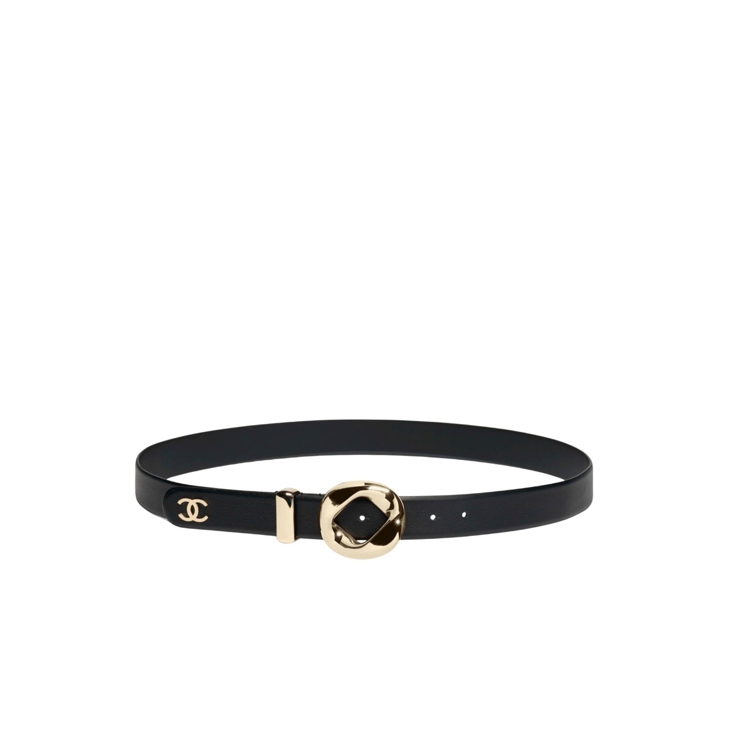 Ch**el Leather Belt Black For Women AAB765-B23546-U7713