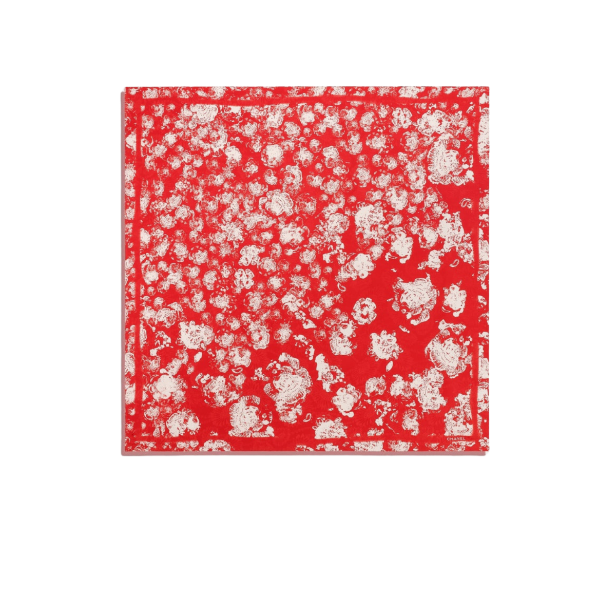 Ch**el Square Scarf Red For Women