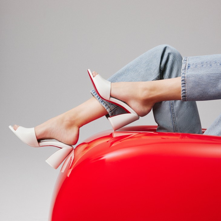 Chr1st1an Louboutin Jane Mules Bianco For Women 1240728W302