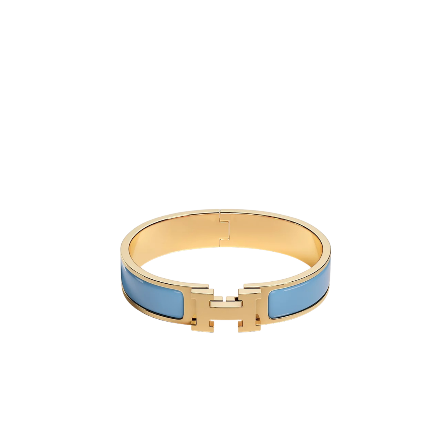 H**me5 Clic H Bracelet Bleu Orage Gold Hardware For Women H700001F 6TGM