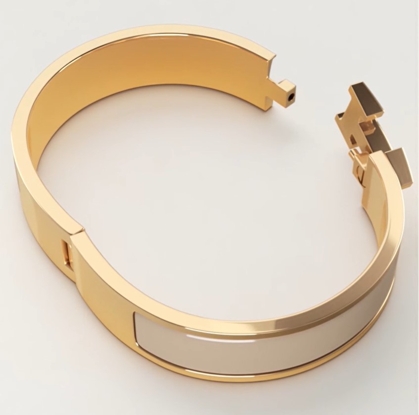 H**me5 Clic H Bracelet Marron Glace Gold Hardware For Women H700001F 19PM