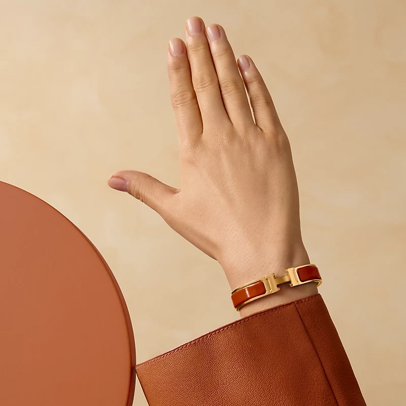 H**me5 Clic H Bracelet Orange Fruite Gold Hardware For Women H700001F 8AGM