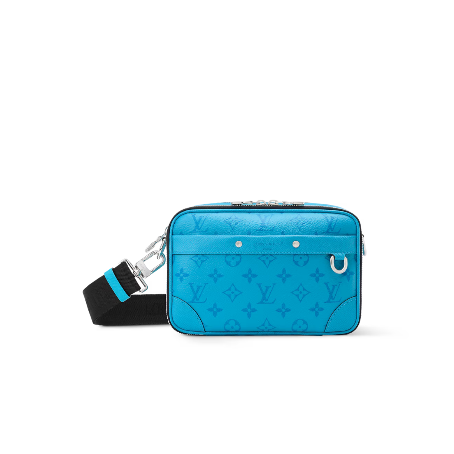 L0vis Vvtt0n Alpha Messenger Crossbody Bag 9.4in/ 24cm Tropical Blue Silver Hardware For Men M27646