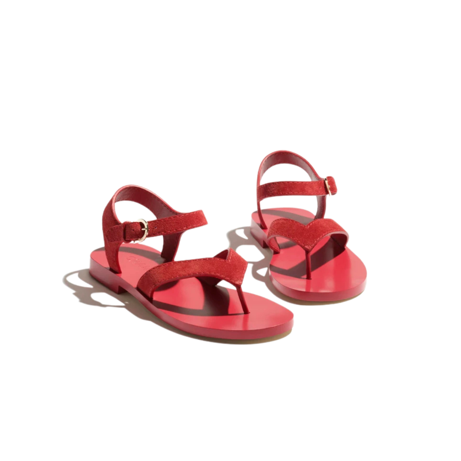 Ch**el Sandals Dark Red For Women G47094-B23289-U7277
