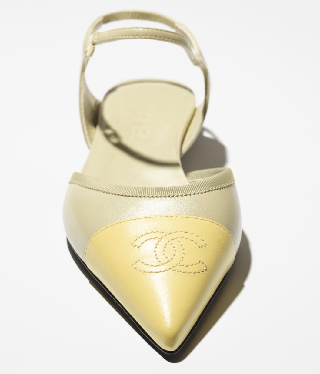 Ch**el Slingbacks Light Khaki/ Yellow For Women G47083-B23427-U7316