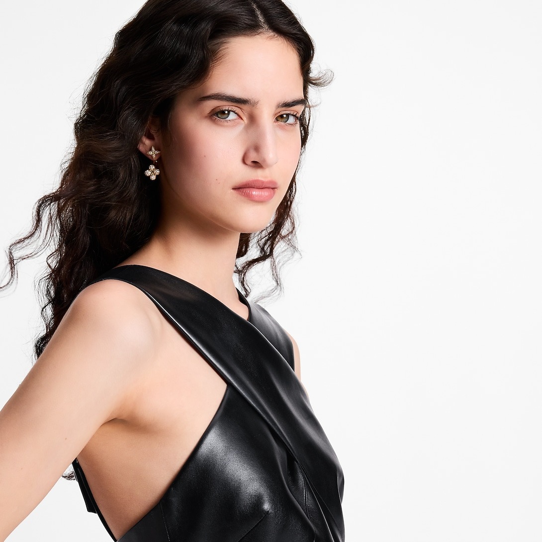 L0vis Vvtt0n LV Flower Comet Earrings Gold Hardware For Women M03520