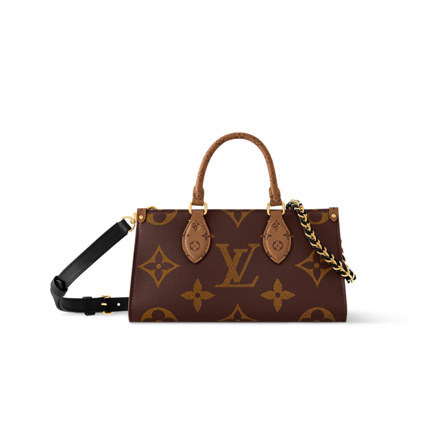 L0vis Vvtt0n OnTheGo East West Chain Tote Bag 9.8in/ 25cm Monogram Reverse Gold Hardware For Women M14236