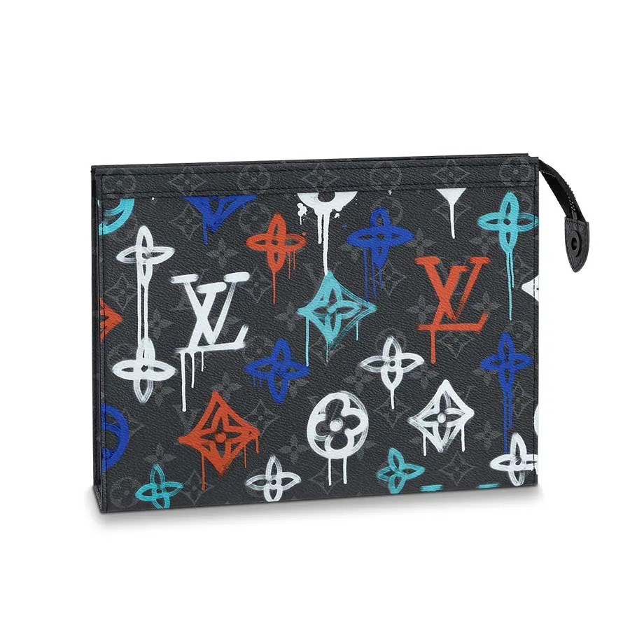 Pochette Voyage Monogram Pattern Black For Men 10.6in/27cm M81803