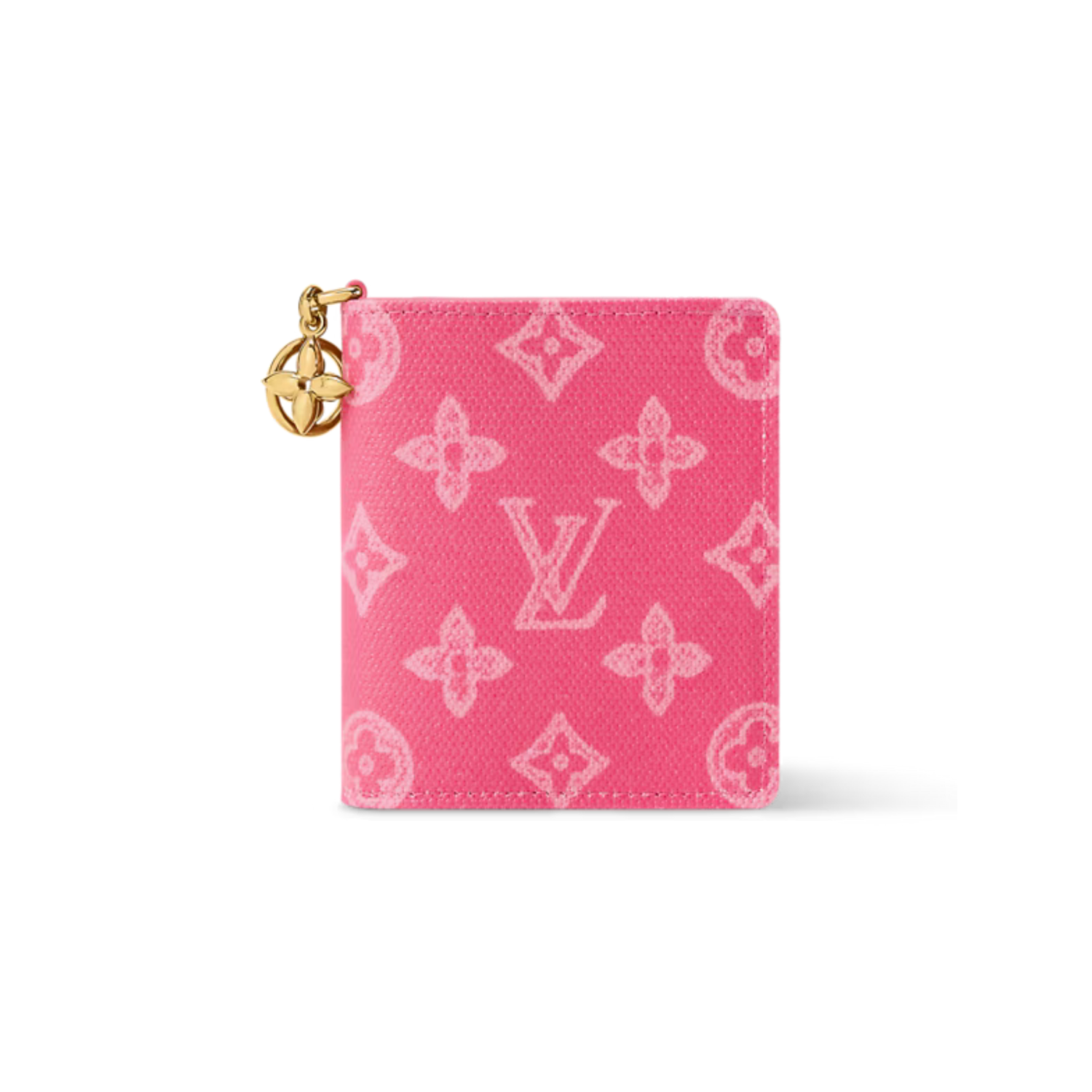 L0vis Vvtt0n LV Charms Pocket Wallet Monogram Origine Rose Ruban For Women 3.9in/10cm M27680