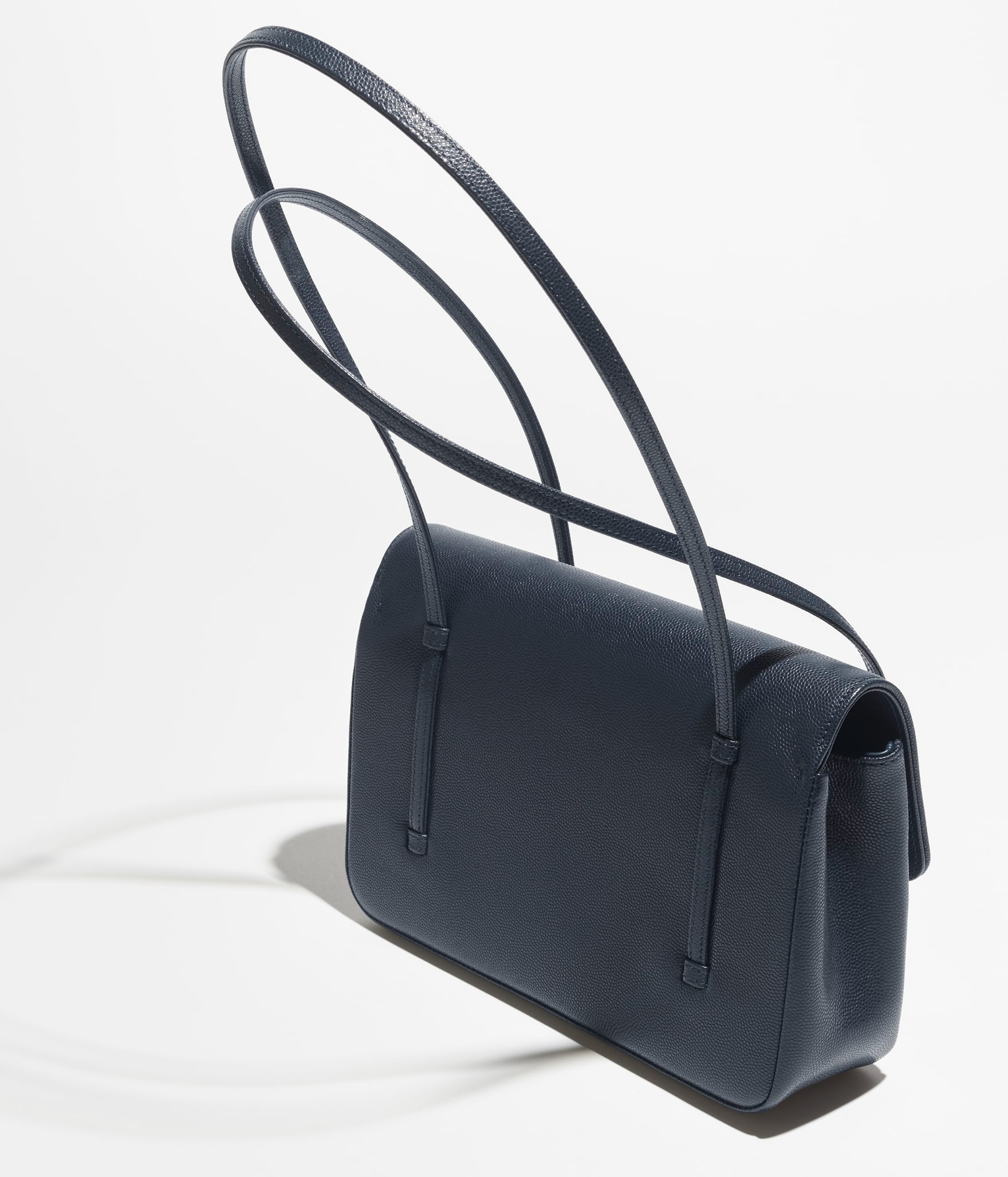 Ch**el Flap Bag Small Shoulder 8.7in/ 22cm Dark Blue Gold Hardware For Women AS6130-B23483-U2366